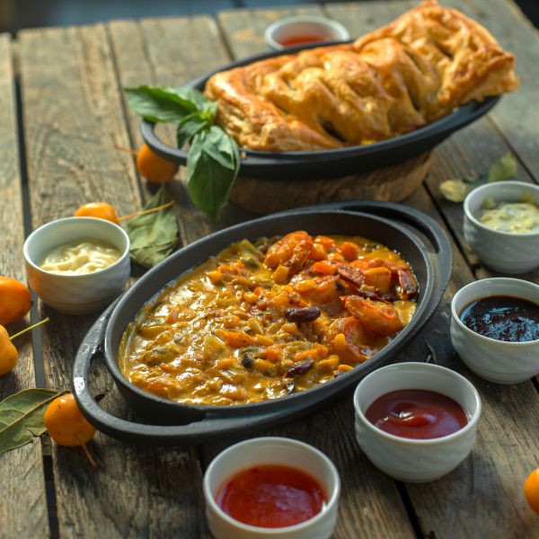 Hot, freshly prepared shepards pie from Fairydene Bakery Bloemfontein.